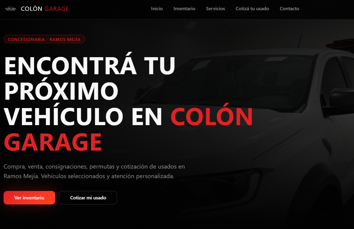 Colón Garage — Concesionaria de Autos preview